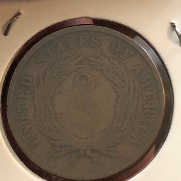 1864 $.02 Major Mint Error, Two Cent Coin Rotated Die Error 180 degree - Picture 4 of 7